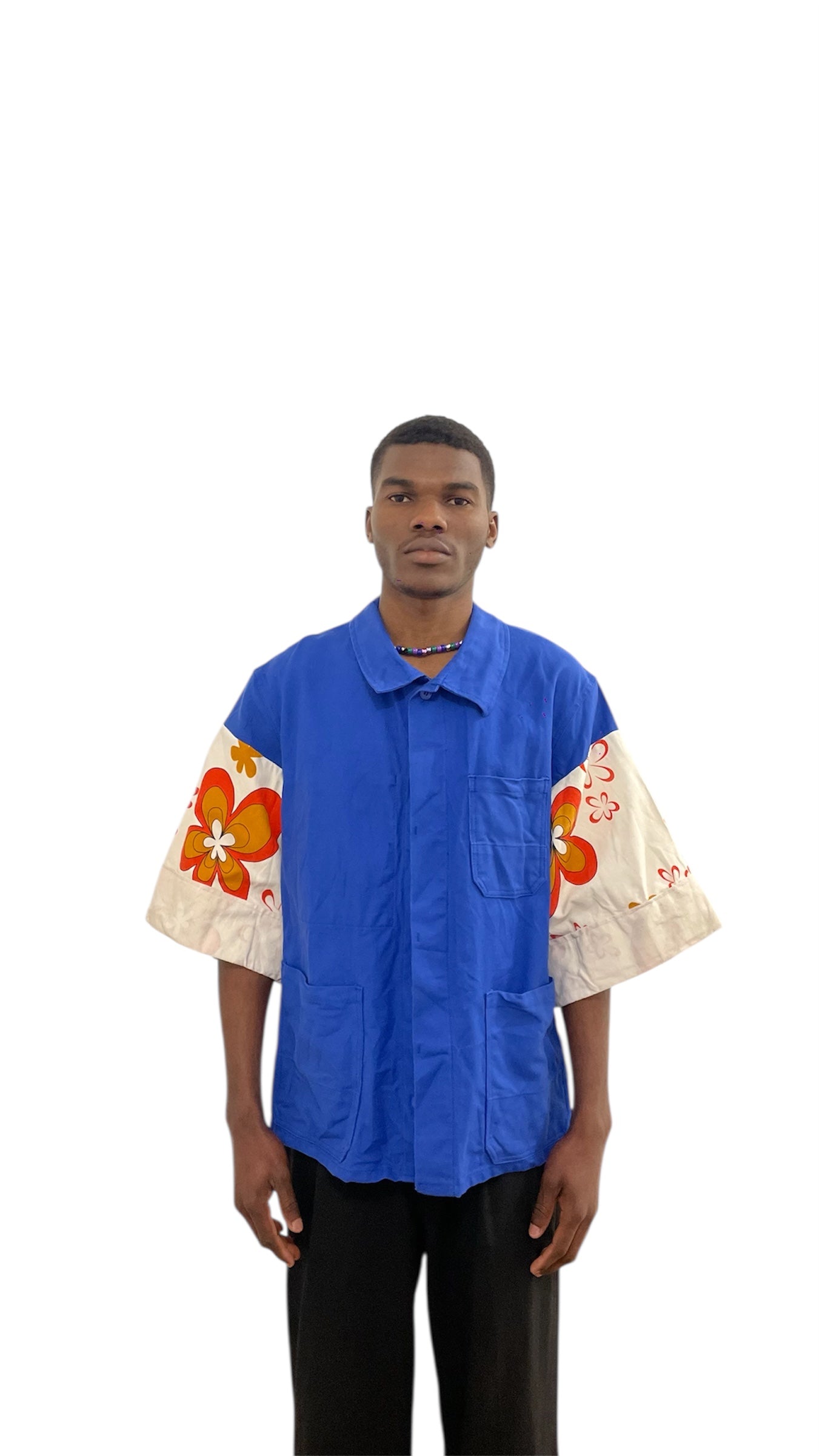 Veste kimono à fleurs