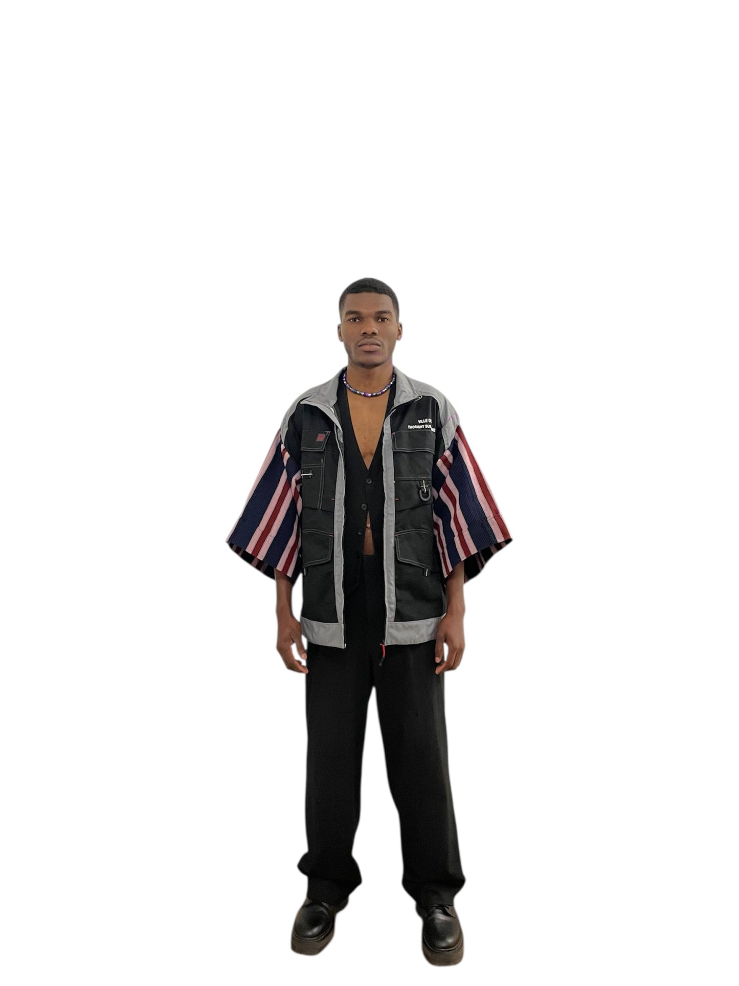 Veste kimono grise