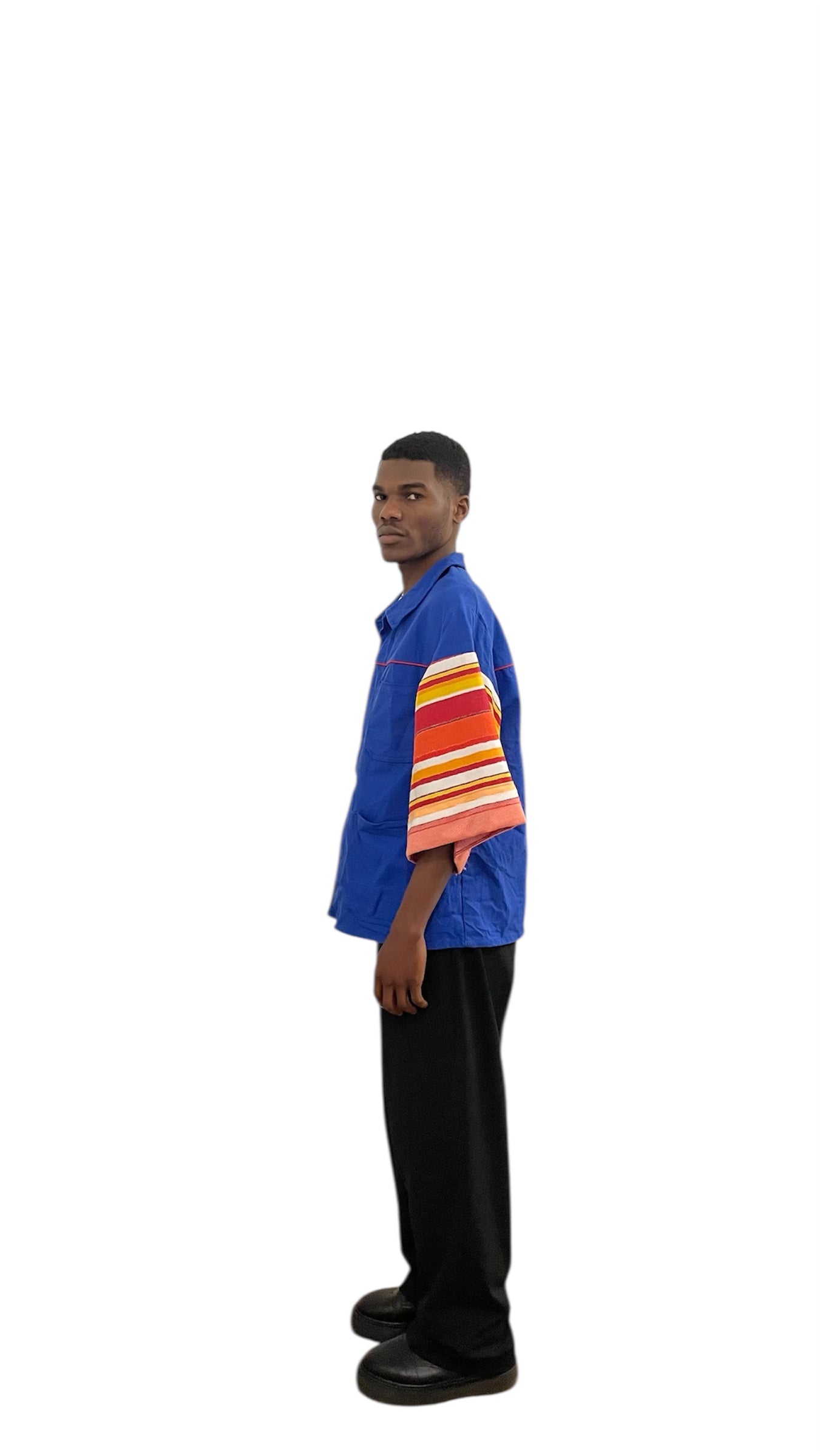 Veste kimono à rayures