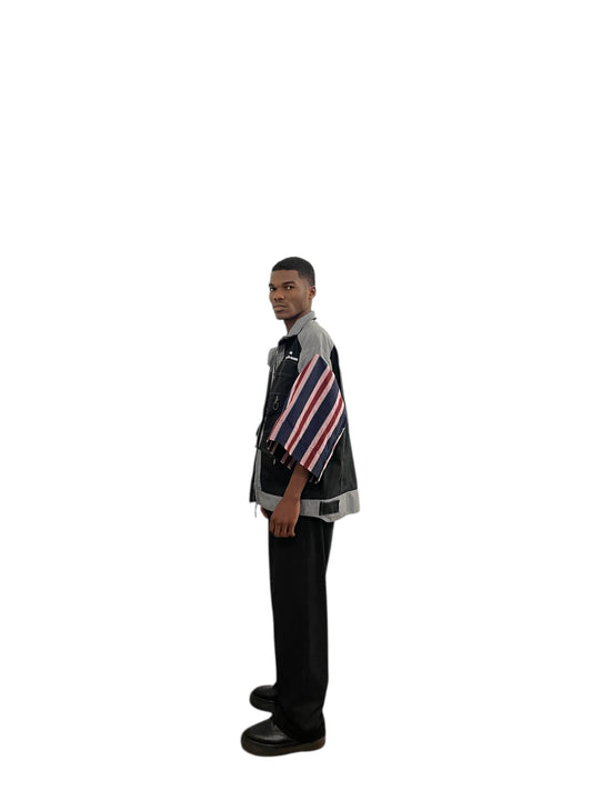 Veste kimono grise
